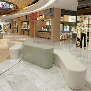Nuevo Banco de Terrazo Magic Stone para Exteriores, Mueble Decorativo de Paisaje, Taburete Artístico de Hormigón de Alto Rendimiento, Mobiliario para Centros Comerciales - Product Image 2