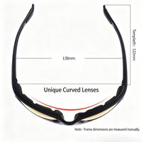 Lunettes de soleil sportives unisexes tendance 2026 personnalisées, coupe-vent, avec coussin d'air, protection UV400, monture intégrale, pour cyclisme, conduite et ski – Vente en gros