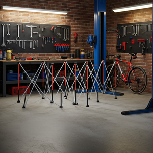 Banco de Trabajo Plegable Portátil de Metal, 8.02 x 4.12 pies, Capacidad de 6000 lb, para Reparación y Mantenimiento de Bicicletas - Product Image 2