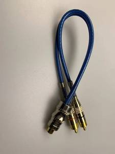 Cable de Audio de 0.3m/1ft, 2 Machos a 1 Hembra RCA, Doble Blindaje, Alta Calidad, Anti-Interferencia - Product Image 5