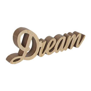 Ingrosso su ordinazione fai da te sogno casa di famiglia lettere decorazioni di legno popolare ornamenti in legno sicuro incisione muro segno per la casa - Product Image 2