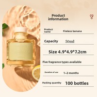 Diffuseur de parfum de luxe 50 ml sans alcool, écologique, sans flamme, en verre, pour huiles essentielles, aromathérapie, ensemble de parfum d'ambiance pour chambre à coucher