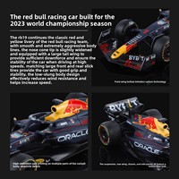 Modelo de Auto de Fórmula 1 Red Bull RB19 F2401, Escala 1:24, Licenciado y Original, de Aleación, con Simulación de Deslizamiento, un Exquisito Regalo Pequeño HX