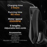 LILIPRO T10 2 In1 Tondeuse à poils d'aine et de corps Rasoir intime pour hommes Tondeuse à billes avec lames de qualité sûres Rasoir électrique
