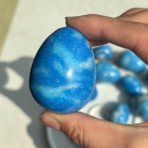 Venta al por Mayor de Bolas de Cuarzo Pulido de Piedra Azul de Alta Calidad para Sanación Reiki, Regalo para el Hogar y la Oficina - Product Image 4