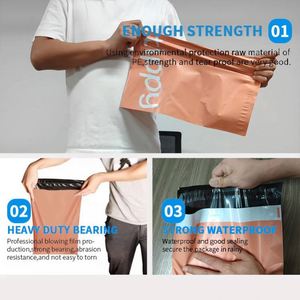 ถุงพลาสติกพิมพ์โลโก้ตามสั่ง PE LDPE รีไซเคิล สำหรับส่งพัสดุไปรษณีย์ ถุงโพลีเมลเลอร์สำหรับจัดส่ง - Product Image 4