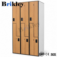 Casillero de Fútbol Impermeable Vestiaire, Material HPL con Cerradura Electrónica, Estructura Ensamblada para Vestuario