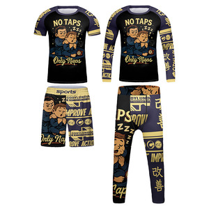 Conjunto de Protección Solar para Niños - 4 Piezas UPF50+ Protección Solar Secado Rápido Camiseta de Manga Corta y Larga para Nadar y Pantalones Cortos de Baño para Niños - Product Image 1