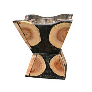 Brûleur d'encens en bois et résine pour Bakhoor et Résine d'encens |   Porte-parfum d'aromathérapie durable, 100% naturel et respectueux de l'environnement | - Product Image 5