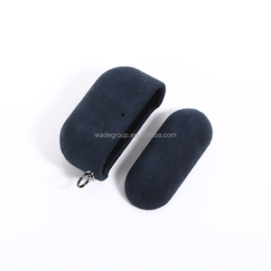 Logo personnalisé Alcantara étui de protection avec lanière pour AirPods 1/2/3/4 écouteur accessoire <span class=keywords><strong>AirPodsPro</strong></span>/2nd - Product Image 6