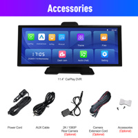 Interface utilisateur multi-thèmes, enregistreur vidéo sans fil CarPlay, 4 cœurs, AirPlay, Miracast, mode écran partagé, Android Auto, navigation et déplacement