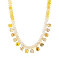 Colliers perlés faits à la main avec breloques en zircon coloré et perles facettées, nouveau design été 2026, pour femmes, bijoux de vacances à la plage, vente en gros