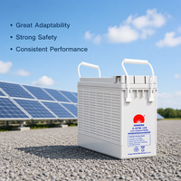 Batterie 12V multi-capacités à borne frontale européenne (100/105/150/200AH) - Rechargeable à décharge profonde pour centre de données et salle de télécommunications
