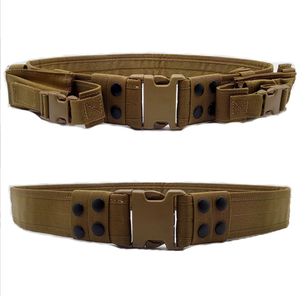 เข็มขัดผ้าใบยุทธวิธีสำหรับสนามรบ DFWB06 พร้อมตะเข็บเย็บและกระเป๋า - Product Image 5