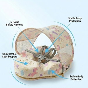 Flotador de <span class=keywords><strong>Piscina</strong></span> para Bebés No Inflable con Toldo Solar, Anillo de Natación de Espuma Sólida para Bebés, Entrenador de Natación para Niños Pequeños, Venta al por Mayor - Product Image 3