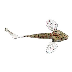 Leurre de pêche souple de 5,5 g et 10 cm, lot de 6 leurres souples bioniques flottants en silicone, leurre de pêche en silicone - Product Image 2