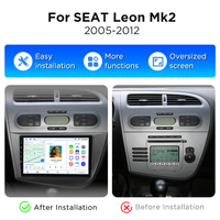 Autoradio Junsun avec résolution 1280*720, Carplay, Android Auto pour Seat Leon 2 2005-2012, lecteur DVD pour Seat Leon 2, autoradio