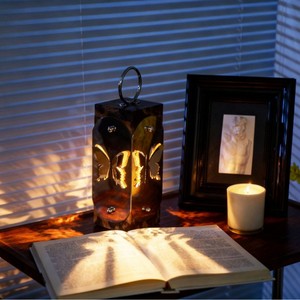 Butterfly <b>Lantern</b> Steel Candle Holder Decorative Home Lighting Bedroom Table Ornament Emerald Green T634 - Product Image 4