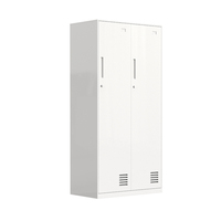 Casier en acier à double porte, design moderne, grande capacité, verrouillable, robuste et durable pour entrepôt et bureau à domicile