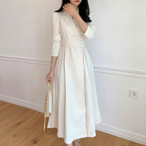 Vestido de Mujer Estilo TKS 2026 de Alta Gama con Solapa y Cintura que Estiliza la Figura, Largo hasta la Rodilla - Product Image 4