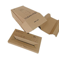 Cajas de Regalo y Envío de Cartón Corrugado Resistente con Laminado Brillante y Grabado en Relieve, Embalaje Navideño Reciclable, Embalaje Plano