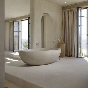 Premium Lightweight GFRC Concrete Bathtub Stain Resistant Waterproof Cement Wash Tub Bulk Export Sourcing Supplier - Product Image 1
