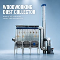 Système de collecte de poussière robuste pour atelier de menuiserie, avec filtre à sacs antistatique à nettoyage automatique par jet pulsé, certifié CE, OEM