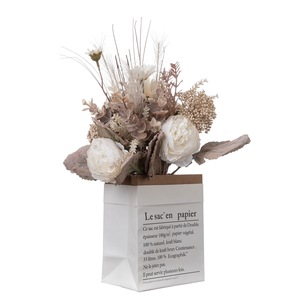 Bouquet de fleurs artificielles Yuzuru en tissu tissé plastique pour mariage et décoration intérieure CF01159 - Product Image 5