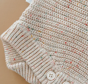 ชุดรอมเปอร์เด็กทารกผ้าฝ้ายถักเนื้อนุ่ม Oatmeal Fleck 100% ปรับแต่งได้ แขนยาว สำหรับเด็กแรกเกิด 0-24 เดือน ใส่ได้<span class=keywords><strong>ท</strong></span>ุกวัน - Product Image 3