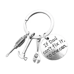 Porte-clés outils à main cadeau pour papa, porte-clés "si papa ne peut pas fixer il No One Can", accessoires porte-clés papa, fête des pères