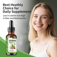 Complément alimentaire liquide multivitaminé au corossol 60 ml, marque privée OEM, extrait d'herbes naturelles pour les soins quotidiens du corps