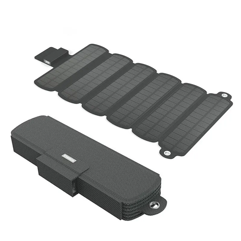 Outdoor Emergency Phone Charger 6W Portable Mini Folding Flexible Panel Solar