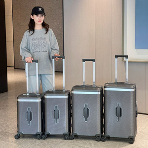 PC Luggage 20 Inch Spinner Wheels Combination Lock Carry On Suitcase For Travel Unisex Solid <b>Color</b> Lightweight Durable Design - Product Image 4