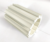 Rejilla de Pared Giratoria de WPC de 26x15 mm, Nuevo Diseño, Panel Sólido de PVC Flexible y Curvo para Diseño de Interiores, para Columnas y Paredes Irregulares