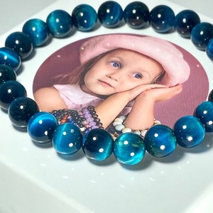 Bracelet en pierre œil de tigre DAISY xiaod, saphir bleu de qualité 5A, bijoux en cristal en gros en stock - Product Image 1