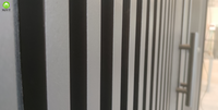 Porte d'allée battante double en aluminium d'usine et porte de jardin privée