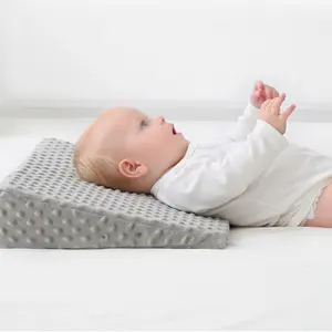 Polifunzionale cuscino con zeppa letto con Memory Foam Top accompagnatore cuscino per dormire per bambino Unisex con copertura punteggiata