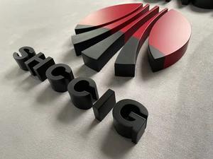 Insegna Personalizzata in Metallo per Negozi, Logo Aziendale 3D, Insegna da Parete in Acciaio Inox Dorato, Lettere 3D Personalizzate - Product Image 4