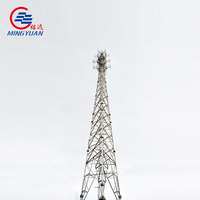 Équipement de distribution d'énergie de tour d'antenne de poteau de télécom de poteau électrique en acier galvanisé de haute qualité de 30m
