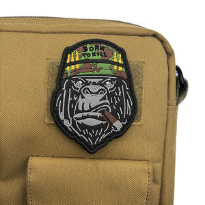 Parche de PVC con Gorila en Relieve 3D, Estilo Punk, Resistente al Agua y Ecológico, Born to Kill - Product Image 2