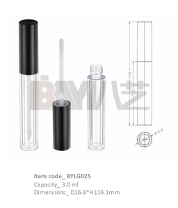 Botella de Brillo Labial Vacía de PETG de 3.0 ml de la Mejor Calidad con Pincel de Silicona en Forma de Corazón y Tapa, Tubos de Brillo Labial Nuevos y Exclusivos - Product Image 2