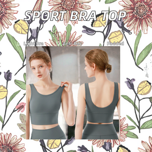 Lightweight Woman's Fitness Sports Bra Removable <b>Padded</b> Push-up Anti-Bacterial Workout Bra Essential for <b>Running</b> Knit Technics - Product Image 2