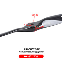 Hélice en fibre de carbone YHOBBY 19x10 de qualité supérieure, 38g, noyau PMI, couple élevé, pour modèles RC acrobatiques professionnels