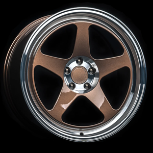 Rines de Aleación Forjados CD-507, Diseño Cóncavo Profundo, 5x112/5x130, Acabado Bronce con Borde Pulido, <span class=keywords><strong>17</strong></span>-24 Pulgadas, para BMW/Porsche/Honda/Toyota - Product Image 1
