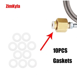 10 Anillos de Sellado de PTFE Personalizables para Adaptador de Manguera Externa SodaStream CGA320/W21.8-14, Tanque de CO2, Grado Alimenticio - Product Image 4