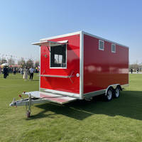 Nouvelles fonctionnalités, food truck compact carré entièrement équipé, food truck léger, remorque alimentaire mobile pour café, en-cas, pizza