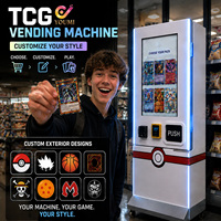Máquina expendedora de tarjetas coleccionables TCG de Pokémon con SDK abierto, pago sin efectivo, color personalizado y lector de tarjetas para paquetes de tarjetas