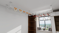 Ensemble de gymnastique à domicile avec anneaux, barre de traction, échelle et trapèze, mur d'escalade, équipement de jeu Montessori pour enfants