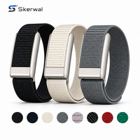 Correa de nailon trenzado compatible con WHOOP 5.0, ajustable, ligera, deportiva, para gimnasio, correr, viajes. Solo la correa.