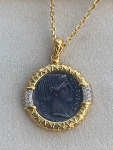 Collier de luxe léger en argent sterling 925 de haute qualité, plaqué or 18 carats, texture irrégulière, pour cadeaux de fête pour femmes - Product Image 2